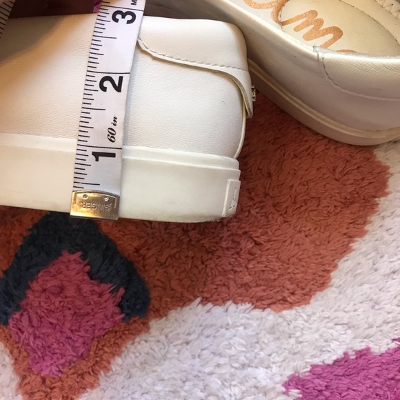 Sam Edelman Eda White Woven Leather Platform Slip Ons, size 10 - Picture 11 of 11